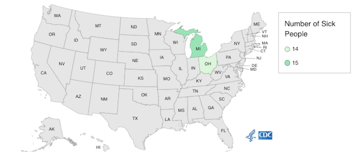 E. coli Outbreak in MI and OH