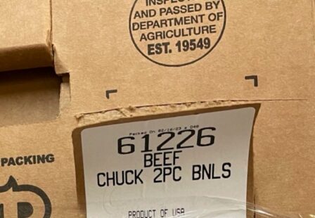 Boneless beef chuck E. coli recall