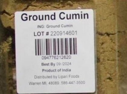 Lipari Ground Cumin Salmonella Recall