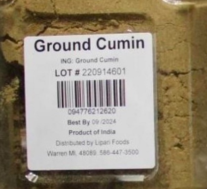Lipari Ground Cumin Salmonella Recall