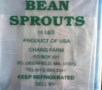 Chang Farm Bean Sprout Listeria Recall