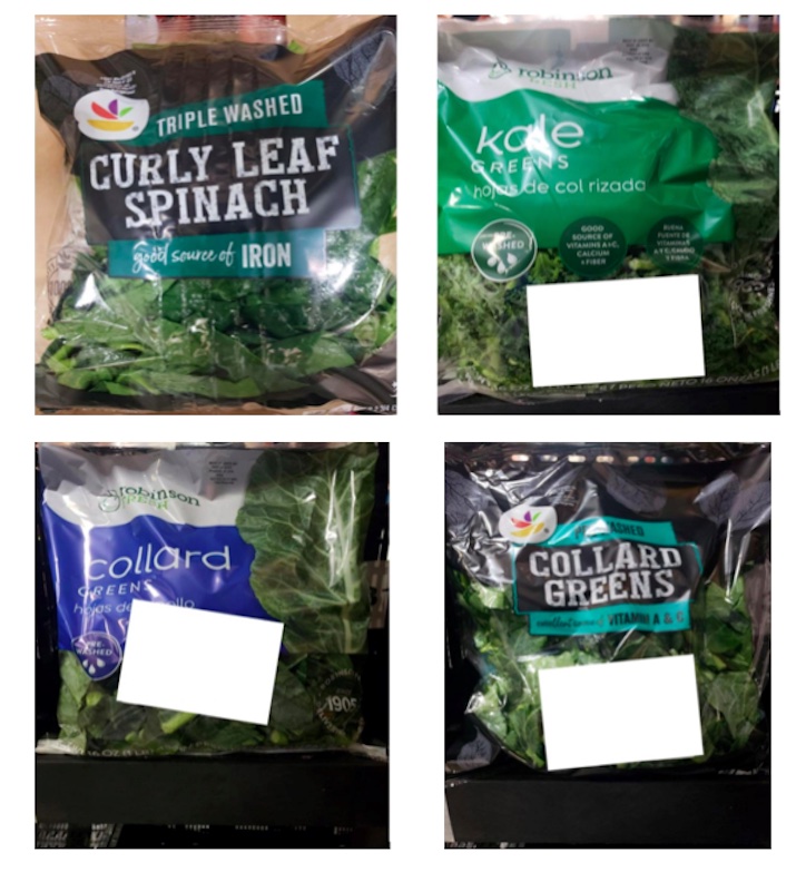 Robinson Fresh, Giant, Spinach, Collard Greens, Kale Listeria Recall