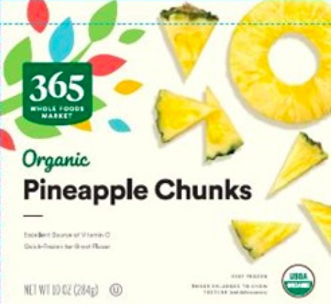 Great Value Pineapple Chunks, Frozen, 16 oz 