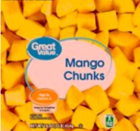 Great Value Pineapple Chunks, Frozen, 16 oz