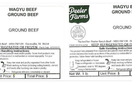 Peeler Farms Wagyu Ground Beef E. coli Recall