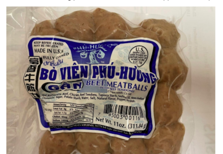 Bo Vien Gan Phu-Huong meatballe Listeria recall