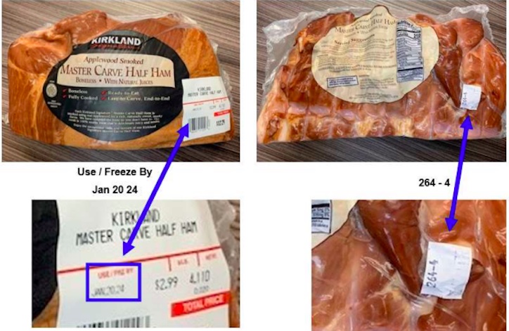 Kirkland ham Listeria Recall