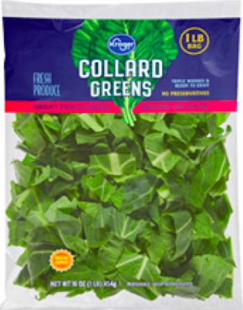 Kroger bagged collard greens Listeria recall