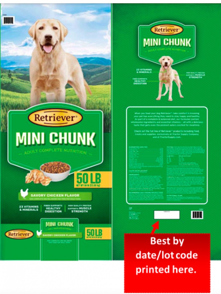 Retriever Mini Chunk Salmonella Recall