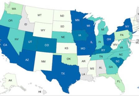 Cantaloupe Salmonella Outbreak CDC Final Map