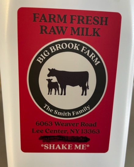 Big Brook Farm Raw Milk Listeria