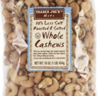 Trader Joe's Whole Cashews Salmonella Recall