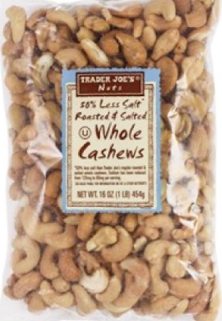 Trader Joe's Whole Cashews Salmonella Recall