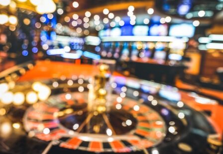 Las Vegas casino interior lights