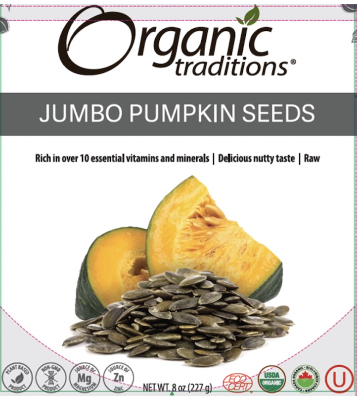 Organic Traditions Pumpkin Seed Salmonella Recall