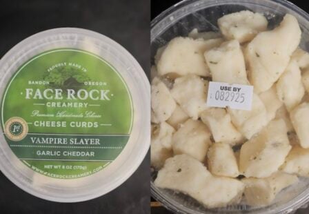 Cheese curd Listera recall