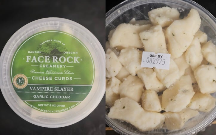 Cheese curd Listera recall