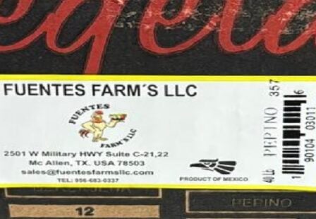 Fuentes Farm Salmonella Recall