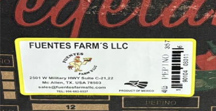 Fuentes Farm Salmonella Recall