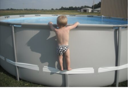 Above-ground pool drowning risk