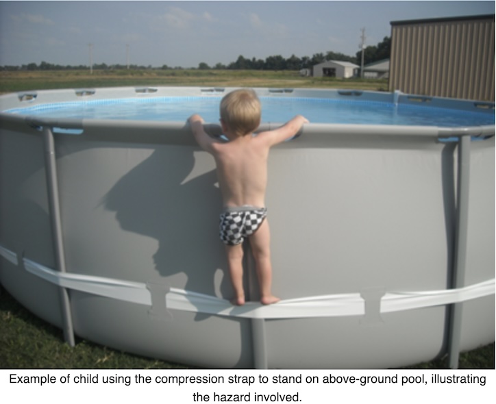 Above-ground pool drowning risk