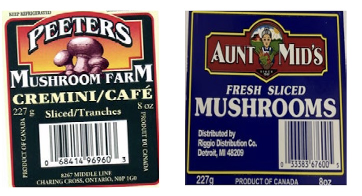 Mushroom Listeria Recall