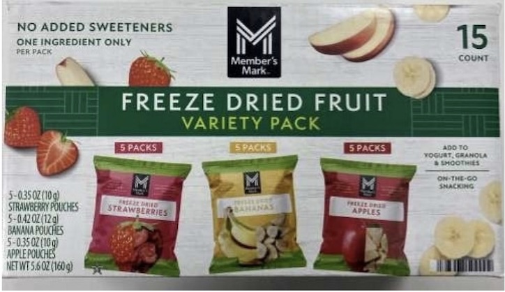 Freeze Dried  Fruit Listeria Recall