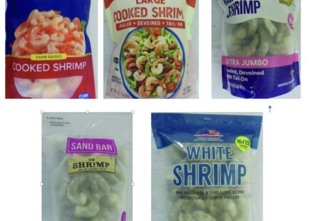 Cesium shrimp recall