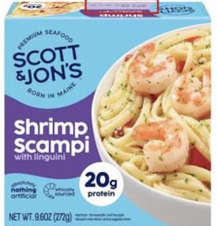 Scott a&Jon's Shrimp Scampi Listera recall