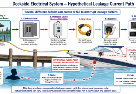 Dockside Electrical Current Leakage Diagram
