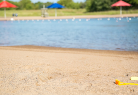 Sand-bottom swimming area similar to the swim pond where a fatal drowning occurred at the Lake Minnetonka Swim Pond in Minnetrista, Minnesota